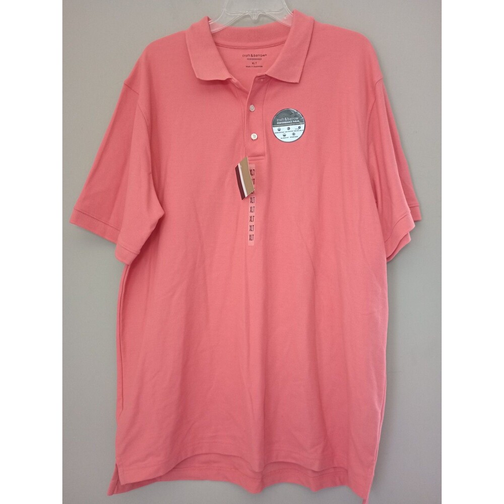 Croft & Barrow Performance Pique Polo Shirt Size XLT